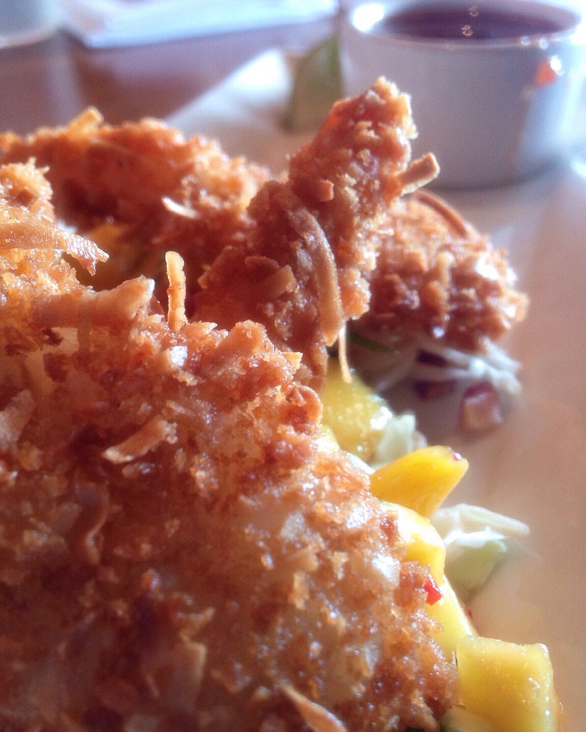 Coconut shrimp at Elliott's Oyster House, Seattle