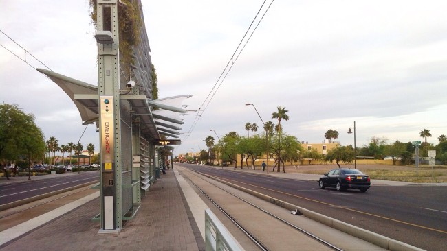 Tempe light rail station