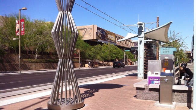 Phx light rail station Art